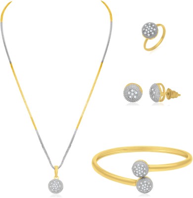 Sukkhi Alloy Gold-plated Gold, Silver Jewellery Set(Pack of 1)