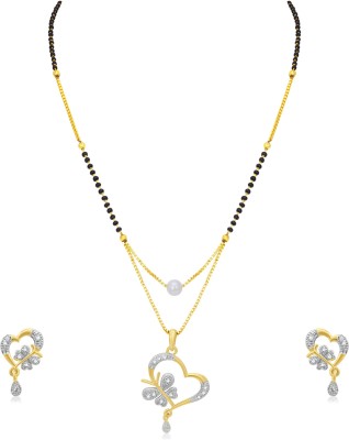 Sukkhi Alloy Gold-plated Gold, Black Jewellery Set(Pack of 1)