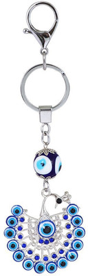 gtrp Peacock Design Blue Evil Eye (Keychain-EE-4) Key Chain Key Chain
