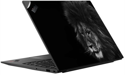 GADGETSWRAP SHFK-83387 Printed Top Only lion black and white 2 Vinyl Skin Laptop Decal 14