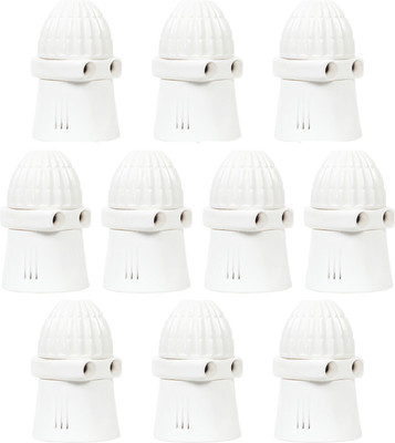 CONA 2286 Bulb Holder Parallel Adapter with Plug and Light Socket, Multi Parallel Holder, White Plastic Light Socket(Pack of 10)