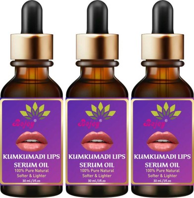 Bejoy Premium Kumkumadi Lip Serum Oil For Glossy & Shiny Lips with moisturisation effet- For Men and Women - strawberry (Pack of: 3, 90 ML) Fruity(Pack of: 3, 90 g)