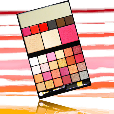 VARS LONDON All in one makeup kit | eyeshadow blusher highlighter bronzer lip gloss eyebrow powder combo eyeshadow kit| matte and shimmer eyeshadow combo palette | face make up kit| face bronzer and highlighter combo palette (B) VARS LONDON All in one makeup kit | eyeshadow blusher highlighter bronzer lip gloss eyebrow powder combo eyeshadow kit| matte and shimmer eyeshadow combo palette | face make up kit| face bronzer and highlighter combo palette (B)