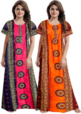 AAKARSHANA CREATION Women Nighty Set(Multicolor)