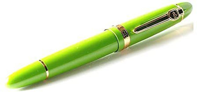 Levin jinhao 159 fountain pen Gold Leaf Green Medium Nib With Golden Trims Fountain Pen(Ink Color - Blue)