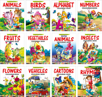 Copy Colouring Books Collections For Early Learning - Set Of 12 Books(Paperback, Shanti Publications)