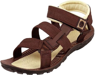 Orvax Men Sandals(Brown , 7)