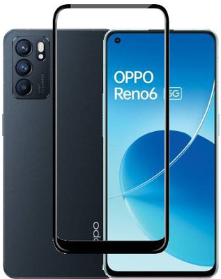 XRENGTH Edge To Edge Tempered Glass for OPPO RENO6(Pack of 1)