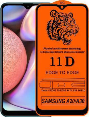kentop Edge To Edge Tempered Glass for SAMSUNG GALAXY A20(Pack of 1)