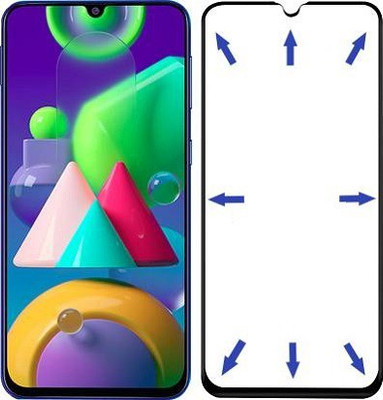 kentop Edge To Edge Tempered Glass for SAMSUNG GALAXY M30(Pack of 1)