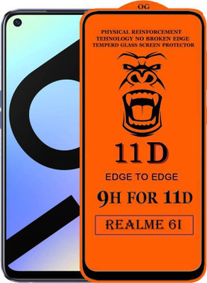 SBSPROTECTION Edge To Edge Tempered Glass for REALME 6i(Pack of 1)