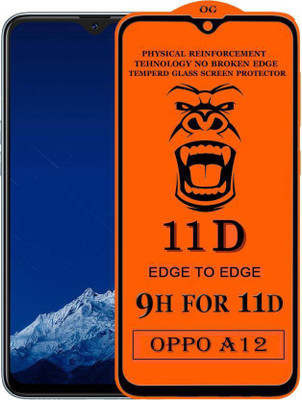 SBSPROTECTION Edge To Edge Tempered Glass for OPPO A12(Pack of 1)