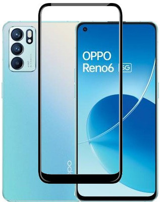 XRENGTH Edge To Edge Tempered Glass for OPPO RENO6(Pack of 1)