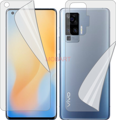 MOBART Front and Back Screen Guard for VIVO X50 PRO PLUS (Edge To Edge Full Coverage TPU)(Pack of 2)
