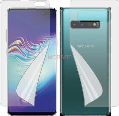 MOBART Front and Back Screen Guard for SAMSUNG S10 5G (Edge To Edge Full Coverage TPU)(Pack of 2)