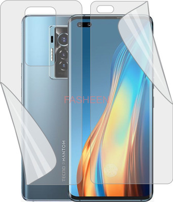TELTREK Front and Back Screen Guard for TECNO PHANTOM X (Edge To Edge Full Coverage TPU)(Pack of 2)