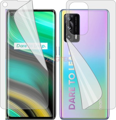 ZINGTEL Front and Back Screen Guard for REALME X7 PRO ULTRA (Edge To Edge Full Coverage TPU)(Pack of 2)