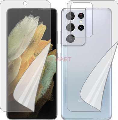 MOBART Front and Back Screen Guard for SAMSUNG GALAXY S21 ULTRA 5G (Edge To Edge Full Coverage TPU)(Pack of 2)