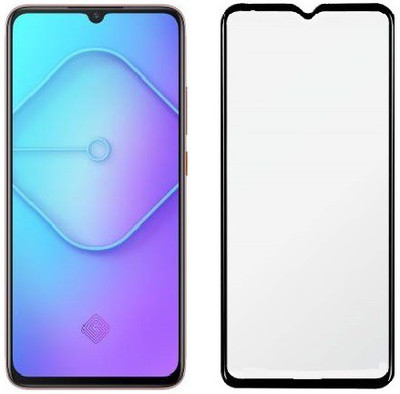 HOBBYTRONICS Edge To Edge Tempered Glass for Vivo V21/V21e(Pack of 1)