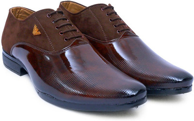 Von kiraro Men’s Stylish Formal shoes For Men Lace Up For Men(Brown , 6)