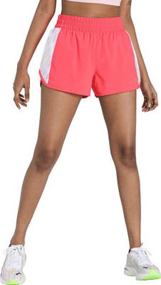 PUMA Graphic Print Women Pink Running Shorts