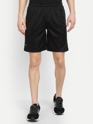 DIDA Solid Men Black Sports Shorts