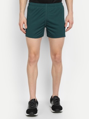 DIDA Solid Men Green Sports Shorts