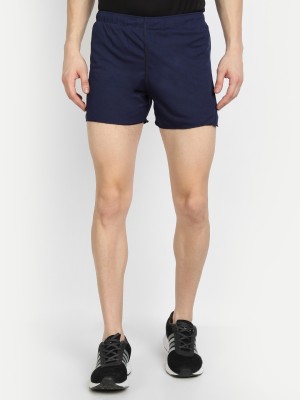 DIDA Solid Men Dark Blue Sports Shorts