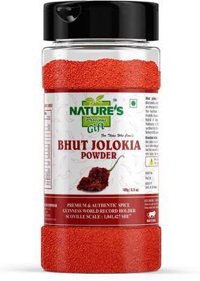 Nature's Precious Gift Bhut Jolokia/Ghost Pepper Chilli Powder - 100g / 3.5 Oz Spice Jar(100 g)
