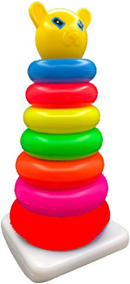 JVTS Teddy_Stack_Colouring_7-Rings(Multicolor)
