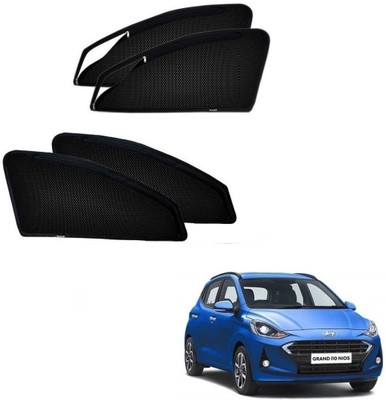 KOZDIKO Side Window, Rear Window Sun Shade For Hyundai Grand i10 NIOS(Black)