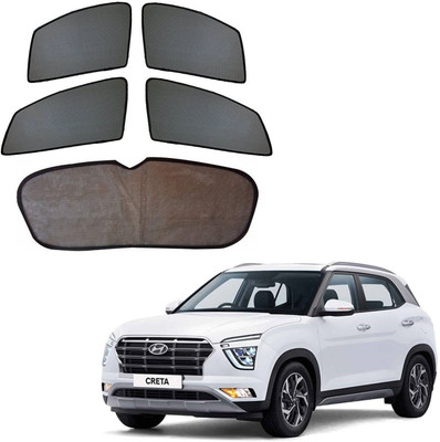 KOZDIKO Side Window, Rear Window Sun Shade For Hyundai Creta(Black)