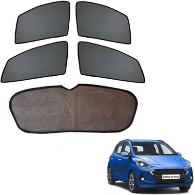 KOZDIKO Side Window, Rear Window Sun Shade For Hyundai Grand i10 NIOS(Black)