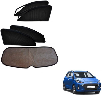 KOZDIKO Side Window, Rear Window Sun Shade For Hyundai Grand i10 NIOS(Black)