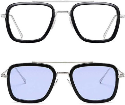 HAIRUM Wayfarer Sunglasses(For Boys & Girls, Clear, Pink)