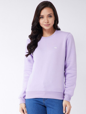 Modeve Full Sleeve Solid Women Sweatshirt