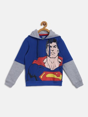 YK Justice League Full Sleeve Graphic Print Boys Sweatshirt