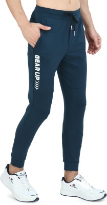 cold fusion Solid Men Blue Track Pants