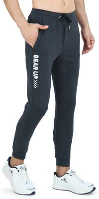 cold fusion Solid Men Grey Track Pants