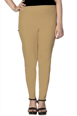 WELL MADE Regular Fit Women Beige Trousers