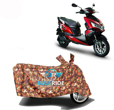 BLOERIDE Two Wheeler Cover for Okinawa(Praise, Red)