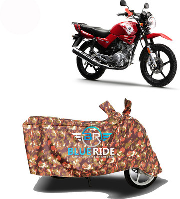 BLOERIDE Two Wheeler Cover for Yamaha(YBR 125, Red)
