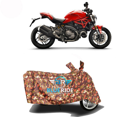 BLOERIDE Two Wheeler Cover for Ducati(Monster 821, Red)