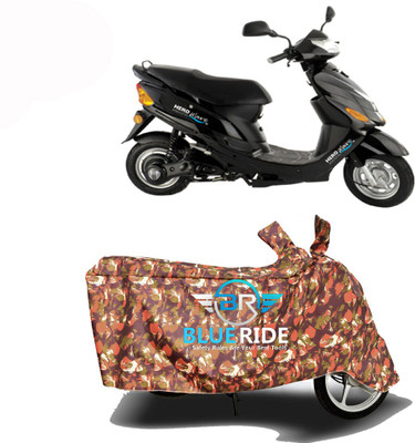 BLORIDE Two Wheeler Cover for Hero Electric(Electric Wave Dx, Red)