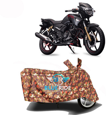 BLOERIDE Two Wheeler Cover for TVS(Apache RTR 160, Red)