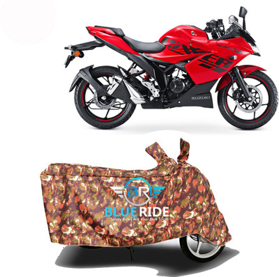 BLOERIDE Two Wheeler Cover for Suzuki(Gixxer SF 150, Red)