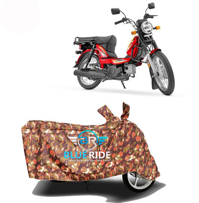 BLOERIDE Two Wheeler Cover for TVS(Heavy Duty Super XL, Red)