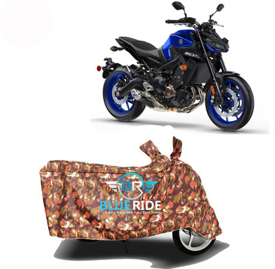 BLOERIDE Two Wheeler Cover for Yamaha(MT 9, Red)