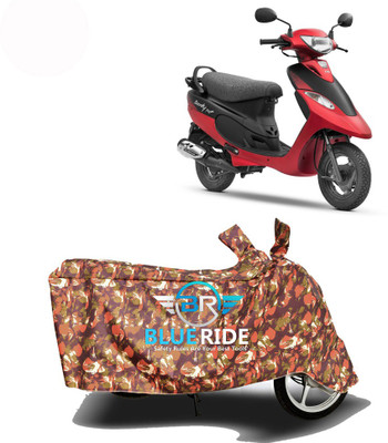 BLORIDE Two Wheeler Cover for TVS(Scooty Pep+, Red)