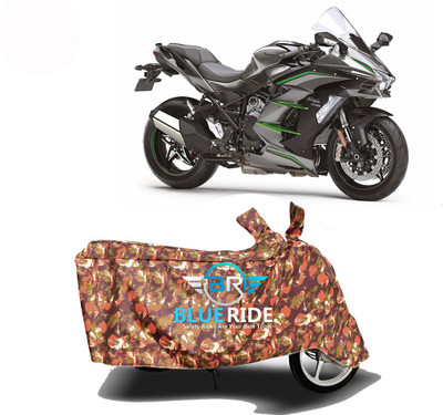 BLOERIDE Two Wheeler Cover for Kawasaki(Ninja H2, Red)